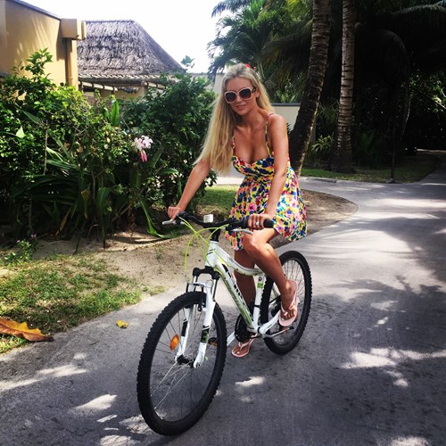 Biking at Constance Lemuria Seychelles